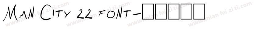 Man City 22 font字体转换